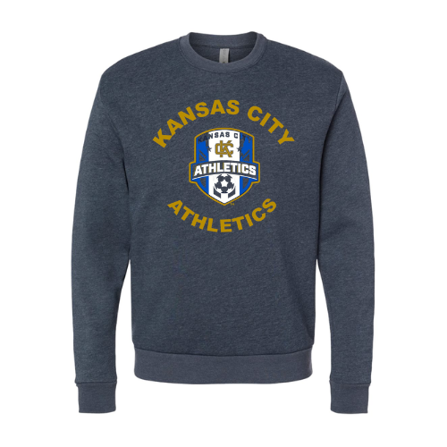 Navy Gold & White Crest Crewneck Sweatshirt