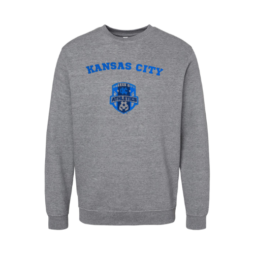 SALE--Grey Sweatshirt Center Blue Logo
