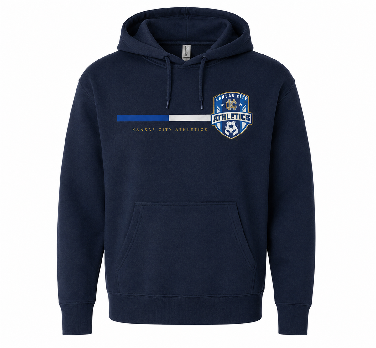 KCA Block Logo Hoodie in NAVY