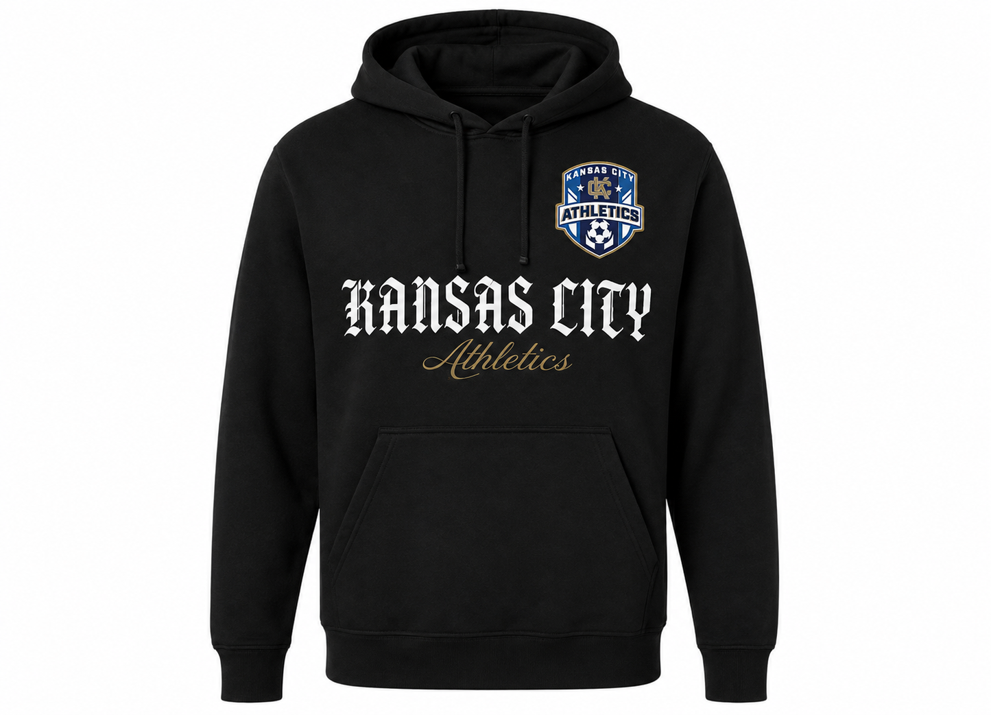 Athletics Graphic Hoodie in BLACK