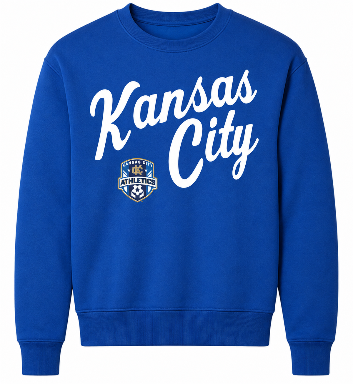 Kansas City Cursive Crew Neck in ROYAL