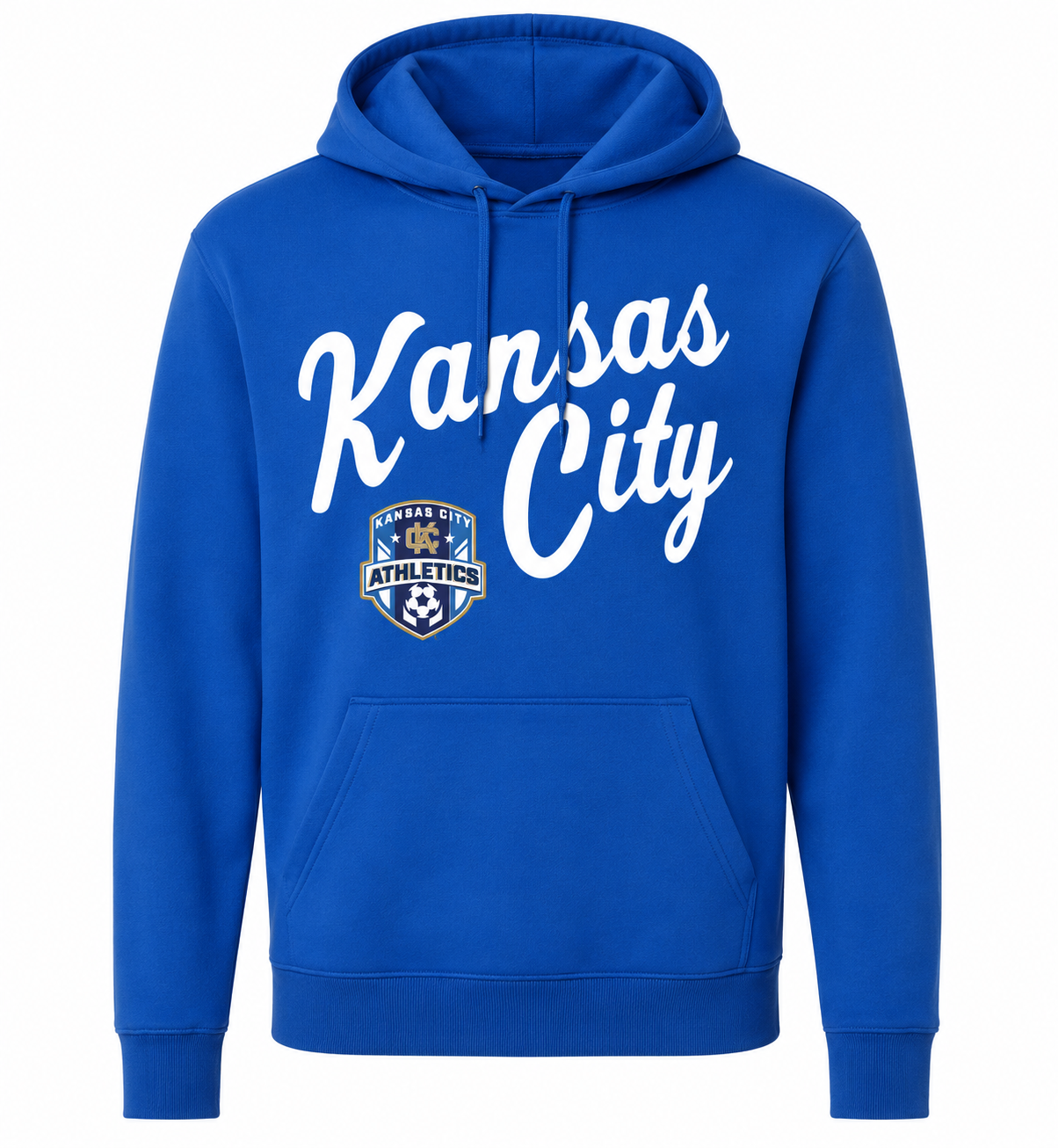 Kansas City Cursive Hoodie in ROYAL