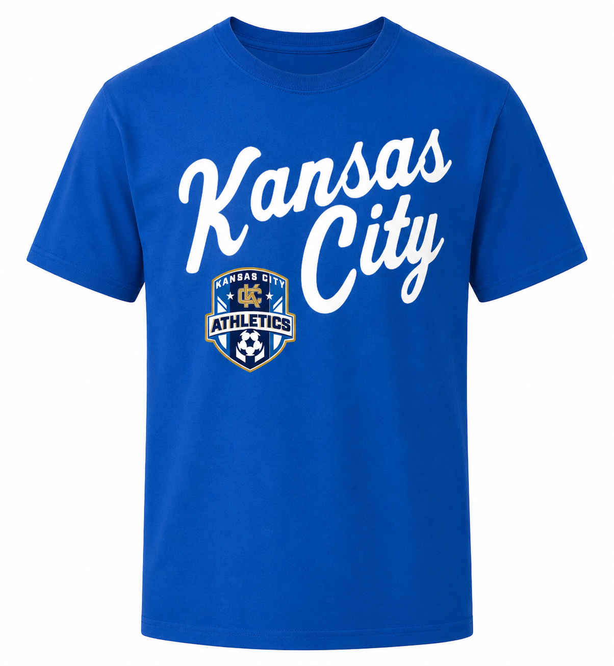 Kansas City Cursive SS T-shirt in ROYAL