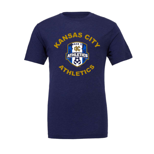 Navy Gold & White Crest Short Sleeve T-Shirt
