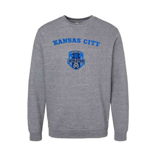 Grey Sweatshirt Center Blue Logo