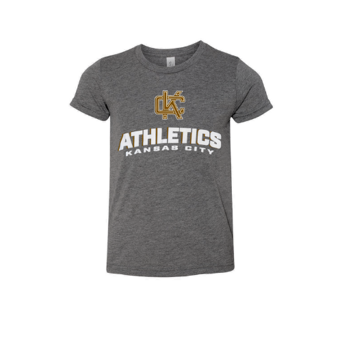 Grey Canvas Gold KC Lettered T-Shirt