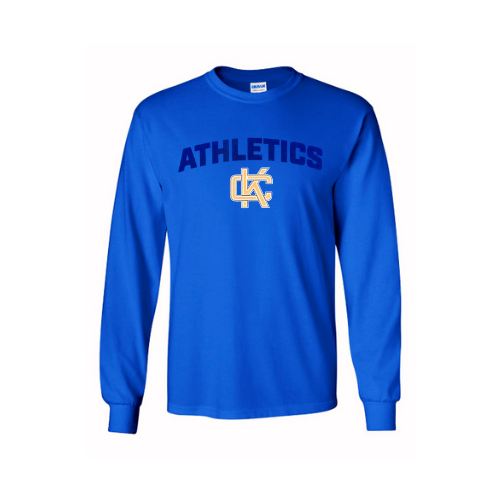 Royal Blue Navy Logo Youth Longsleeve T-Shirt