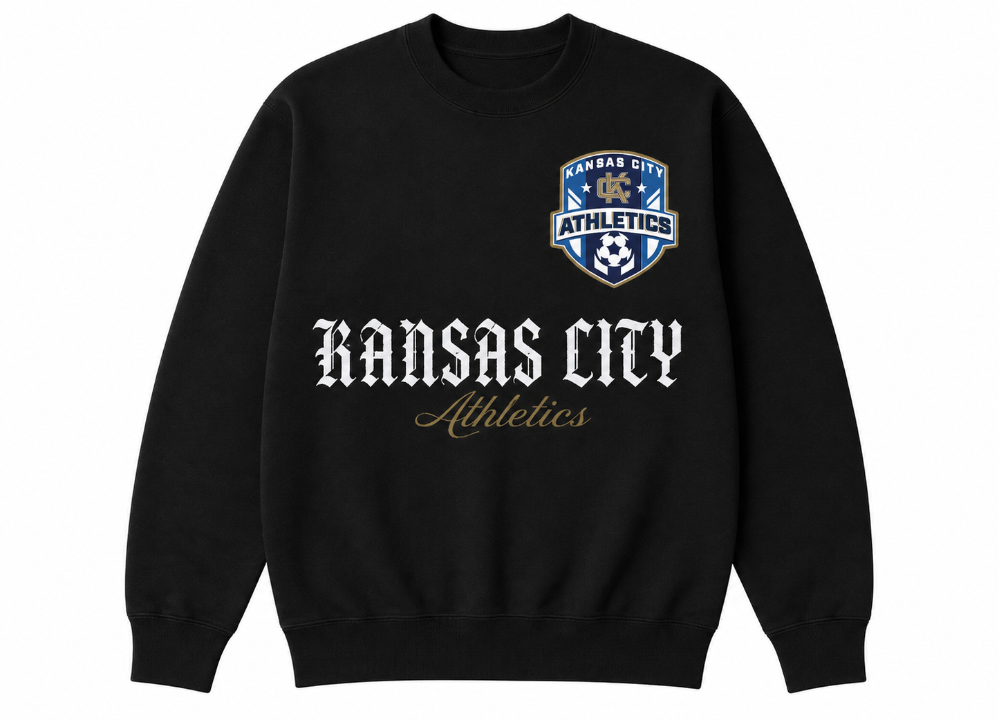 Athletics Graphic Crew Neck in BLACK